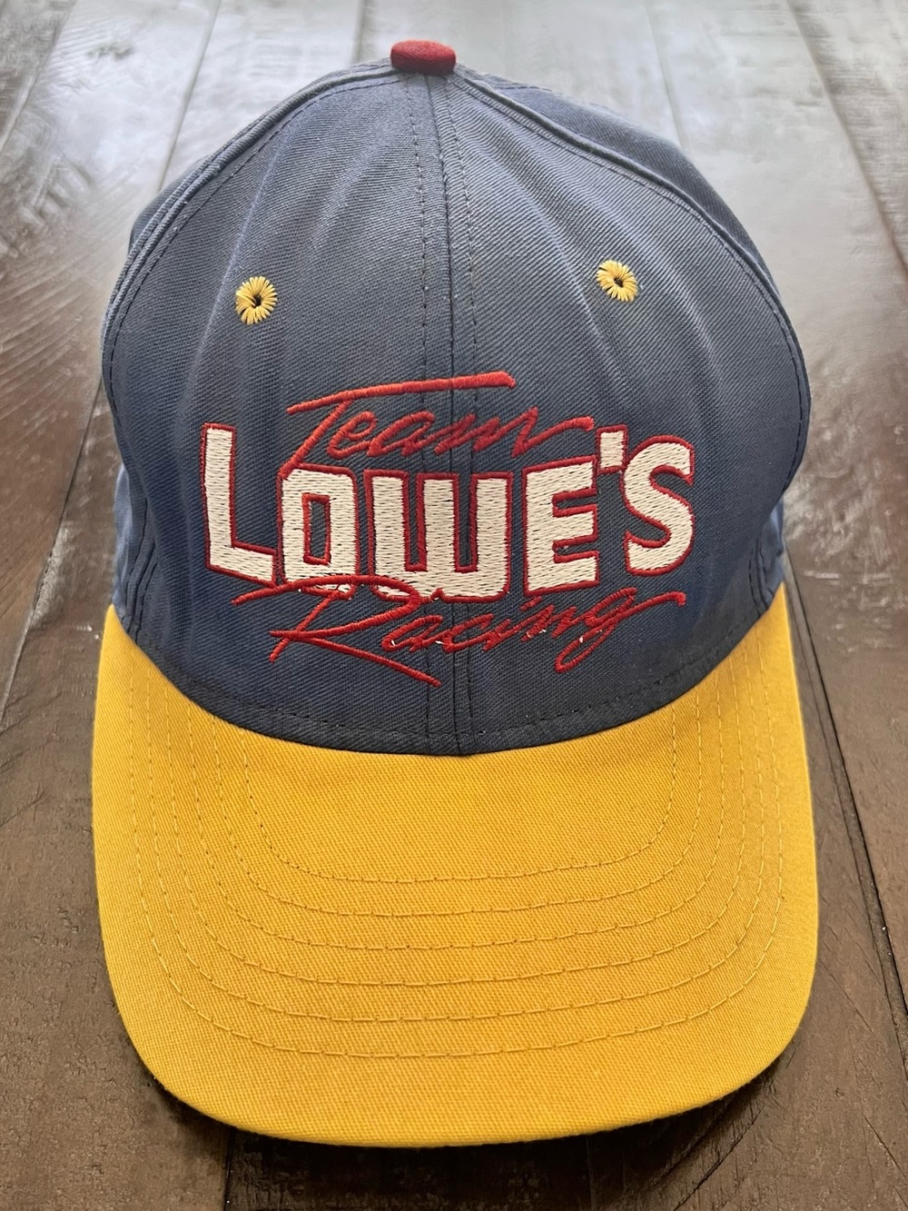 VINTAGE NASCAR Hat Cap Snap Back Blue Lowes Team Racing 31  Mike Skinner Mens